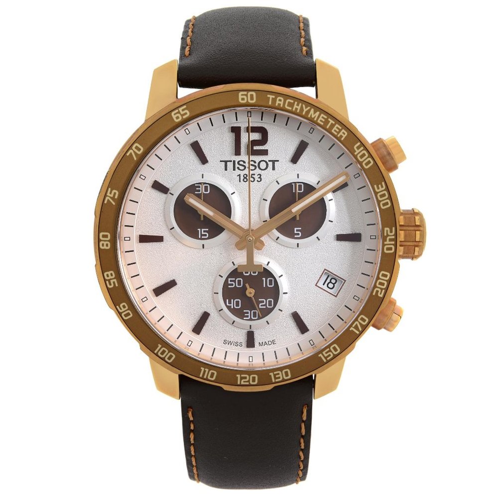 Tissot Quickster Steel Chronograph Silver Dial Quartz Watch T095.417.36.037.01